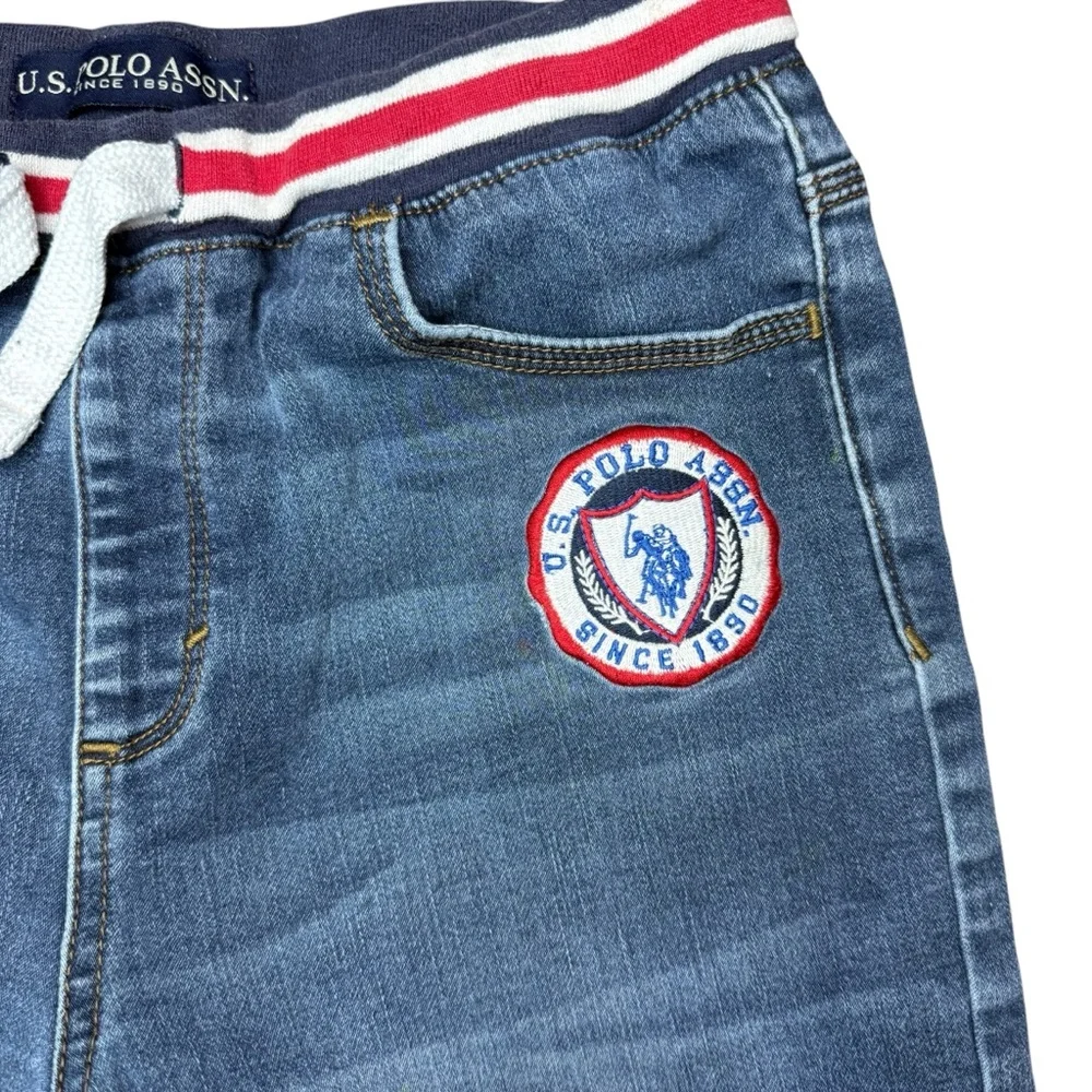 U.S. Polo Assn. Denim‎ Shorts with Red and White Trim size 14-16 XL